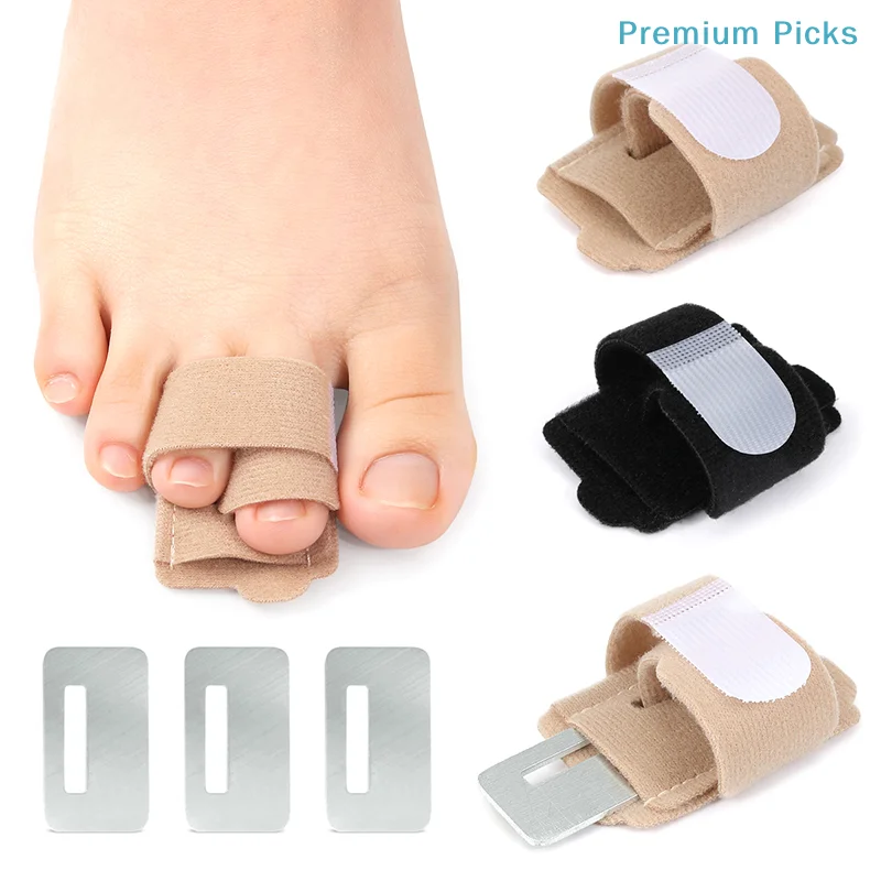 portable1Pcs Hammer Toe Straightener Toe Splints Bandages For Correcting Hammertoe Crooked & Overlapping Toes Protector