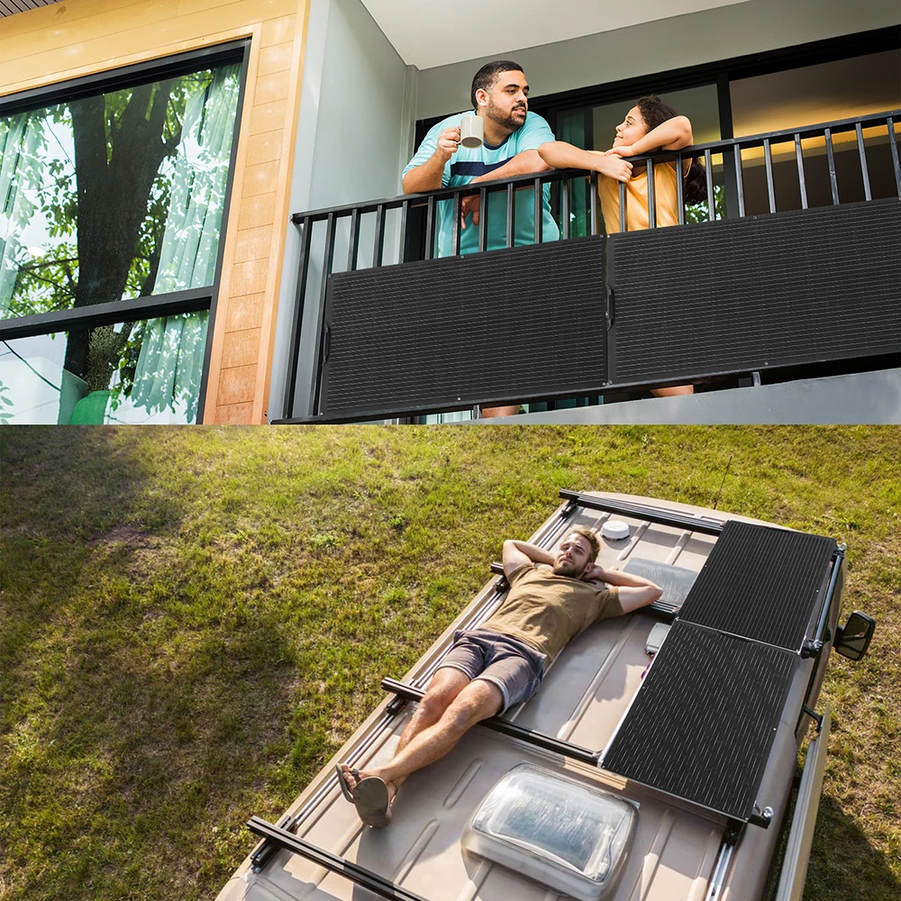 ETFE لوحة طاقة شمسية شبه مرنة 150 واط 19.8 فولت شرفة الضوئية الكهروضوئية 150 واط لوحة شحن بالطاقة الشمسية لبطارية قارب التخييم 12 فولت/24 فولت #6