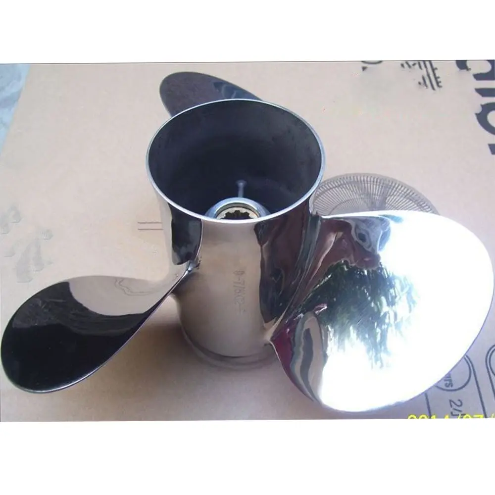 Stainless Steel Propeller 12 Inch For Honda Hidea Yamaha Sail Powertec Yamabisi 25-30Hp Boat Engine 9 7/8*12-F