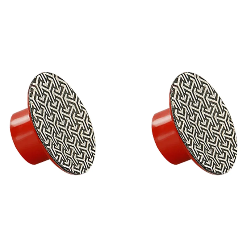 A02F-2X Rosca M14 Almohadillas de pulido manual de diamante de 2 pulgadas y 50 mm Almohadillas de lijado galvanizadas Disco de molienda, 400