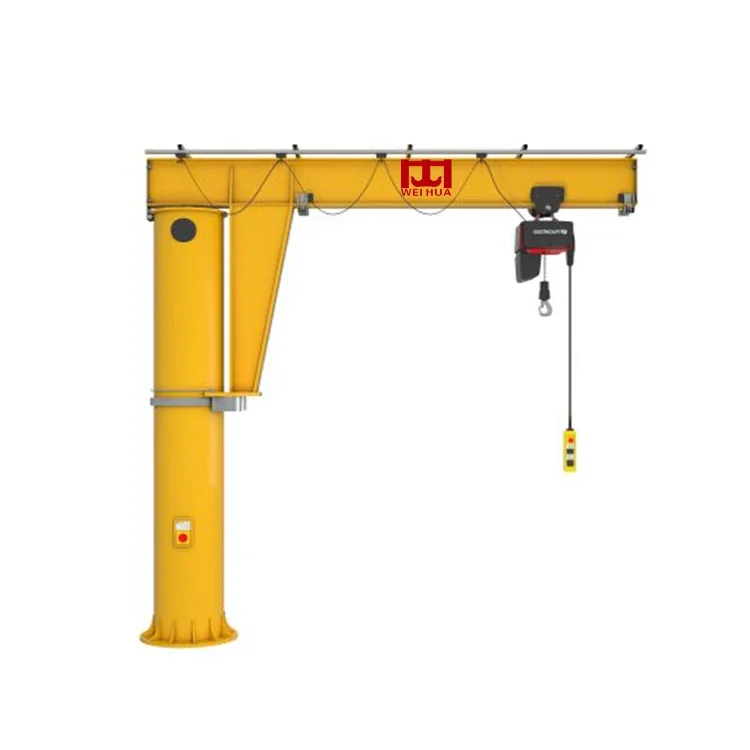 

High performance floor mounted articulating arm folding 180 360 degree rotating jib crane 500kg 1000kg 2000kg