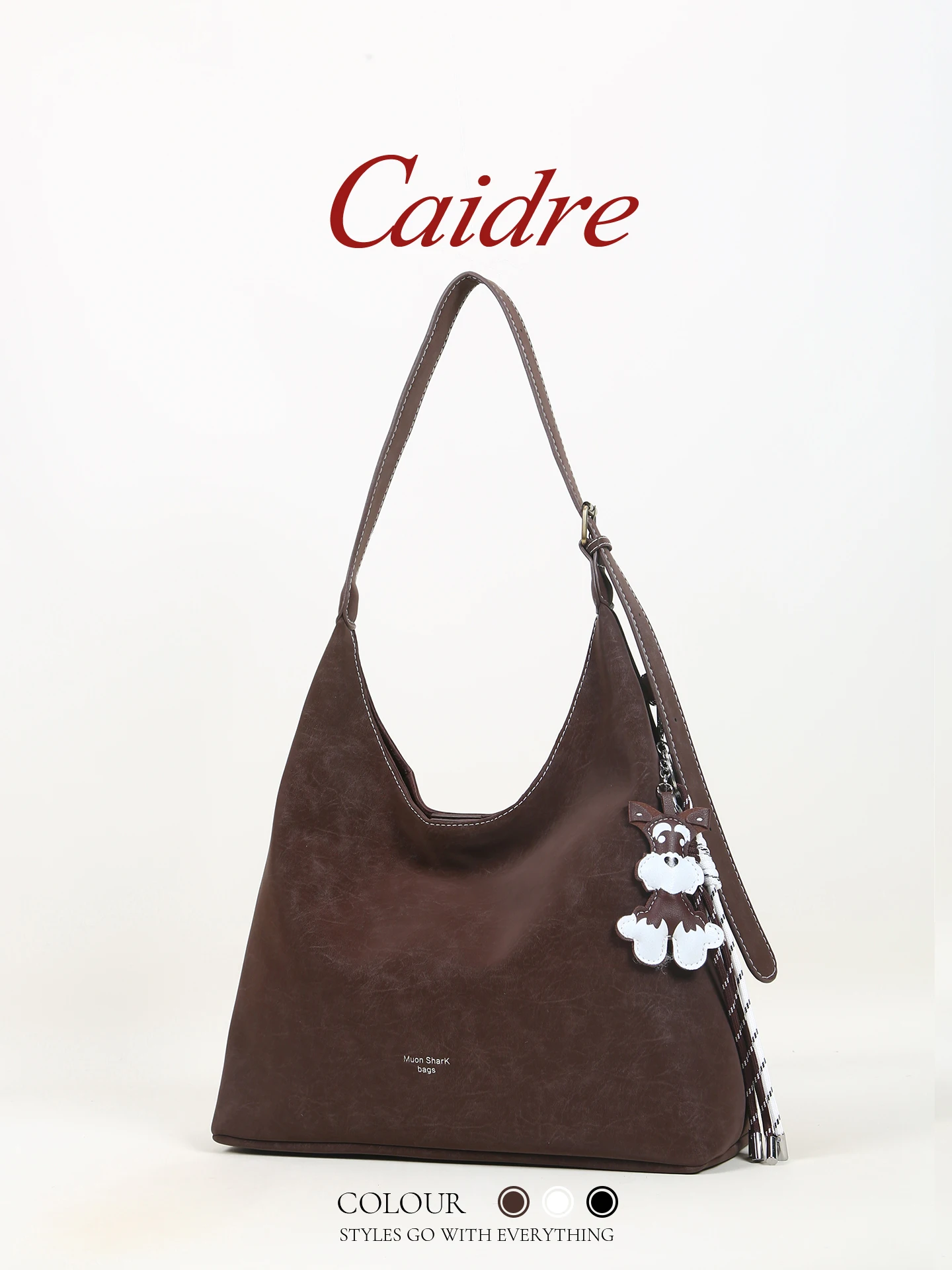 

Duża сумка-тоут Caidre Adorable Dog, большая сумка Capaci, женская универсальная студенческая сумка на одно плечо, сумка подмышками, большая сумка на перенучке