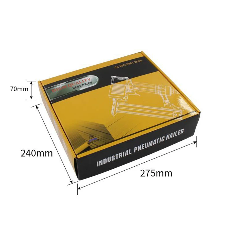 Adequado para pistola de pregos pneumática para carpintaria 2 em 1, compatível com unhas retas e unhas de código, incluindo unhas