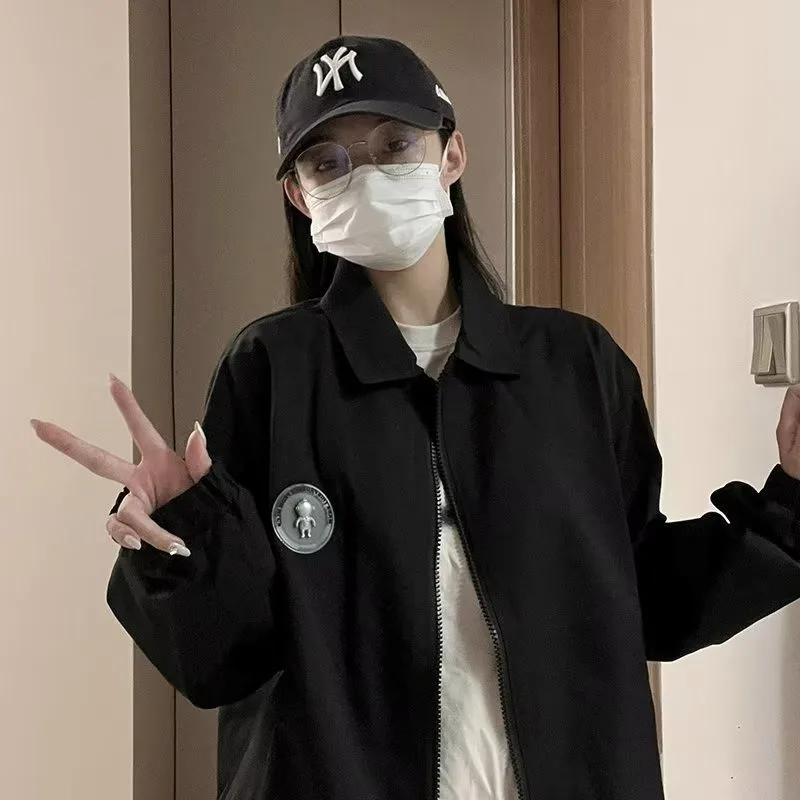 

Утепленная летная куртка большого размера в стиле ретро с короткими рукавами и воротником-стойкой, хлопковое пальто на осень и зиму