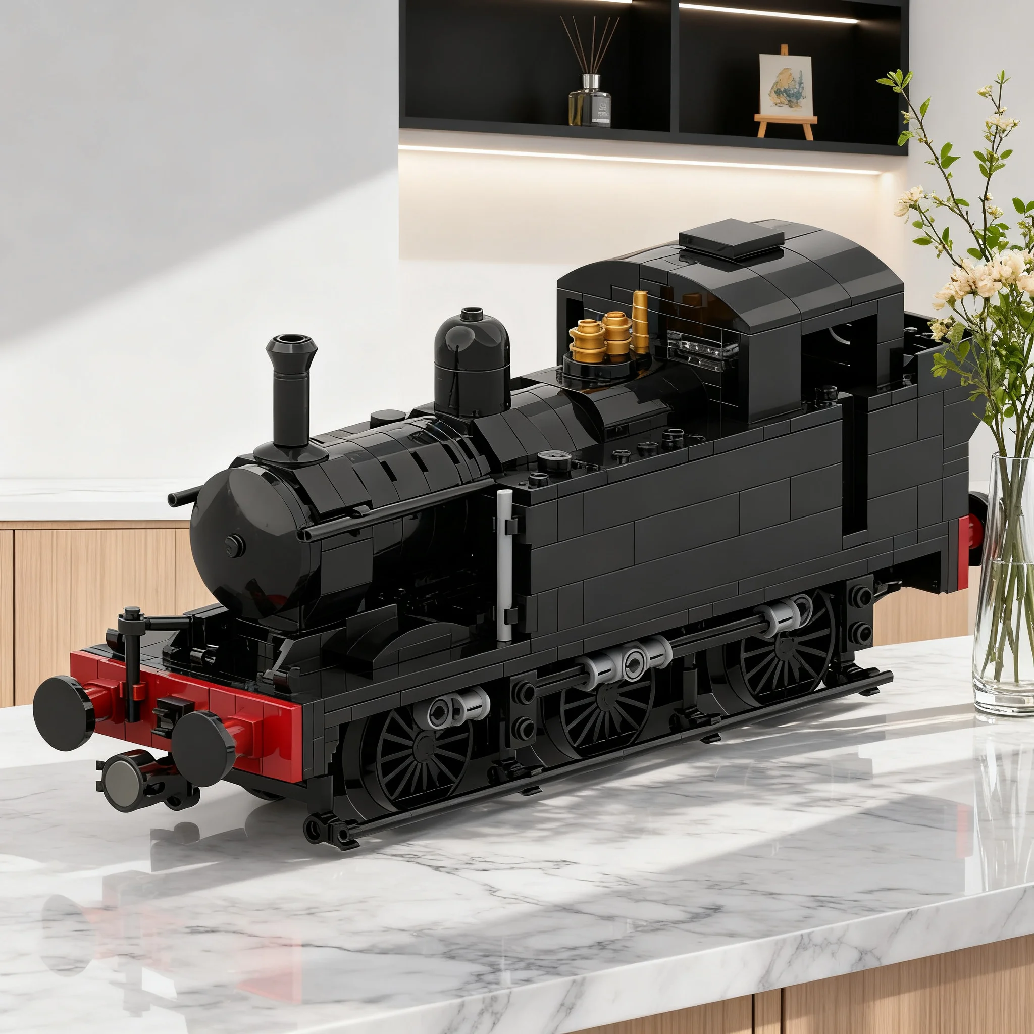 515pcs MOC Train LMS Fowler Class 3F Jinty 0 Model Building Blocks Architecture Toy Birthday Gifts DIY Education Brick Assemble