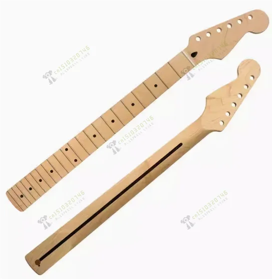 22 Products Maple Fingerboard Electric Guitar Neck Organ Handle for Fenders St Strat -- with Back Middle Line