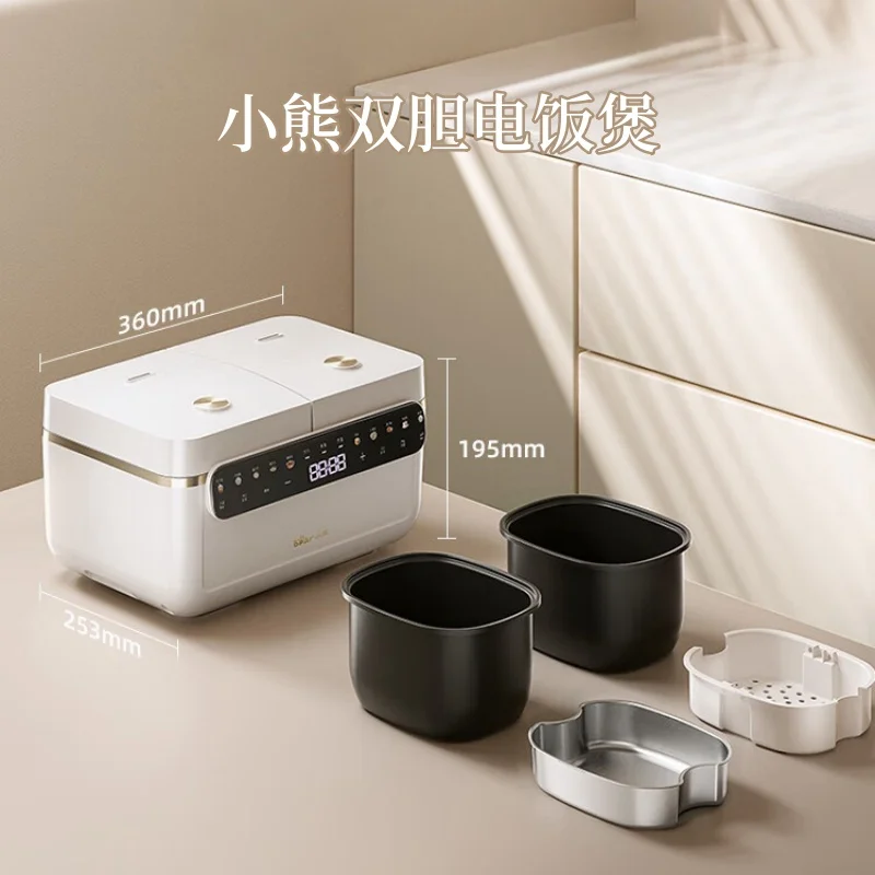 Double-gallbladder Rice Cooker Intelligent Reservation Rice Cooker Multi-functional Sub-control Soup Stewing Rice Cooking 220V