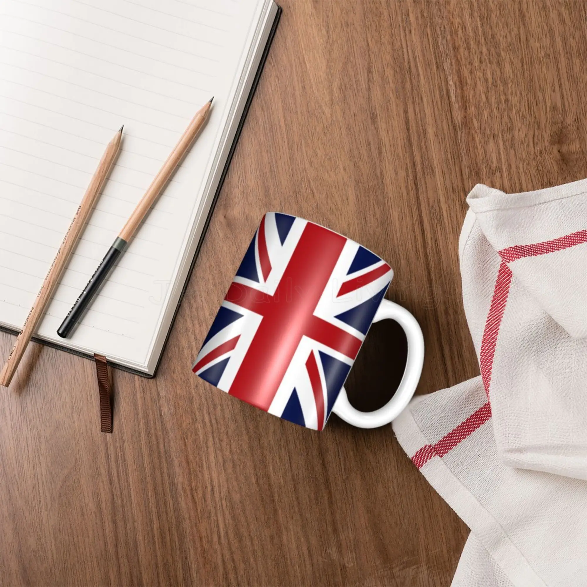 United Kingdom National Flag Coffee Mug 11oz Fun Ceramic Mugs Coffee Tea Cocoa Cup Handle Tea Drink Cup Unique Gifts for Friends