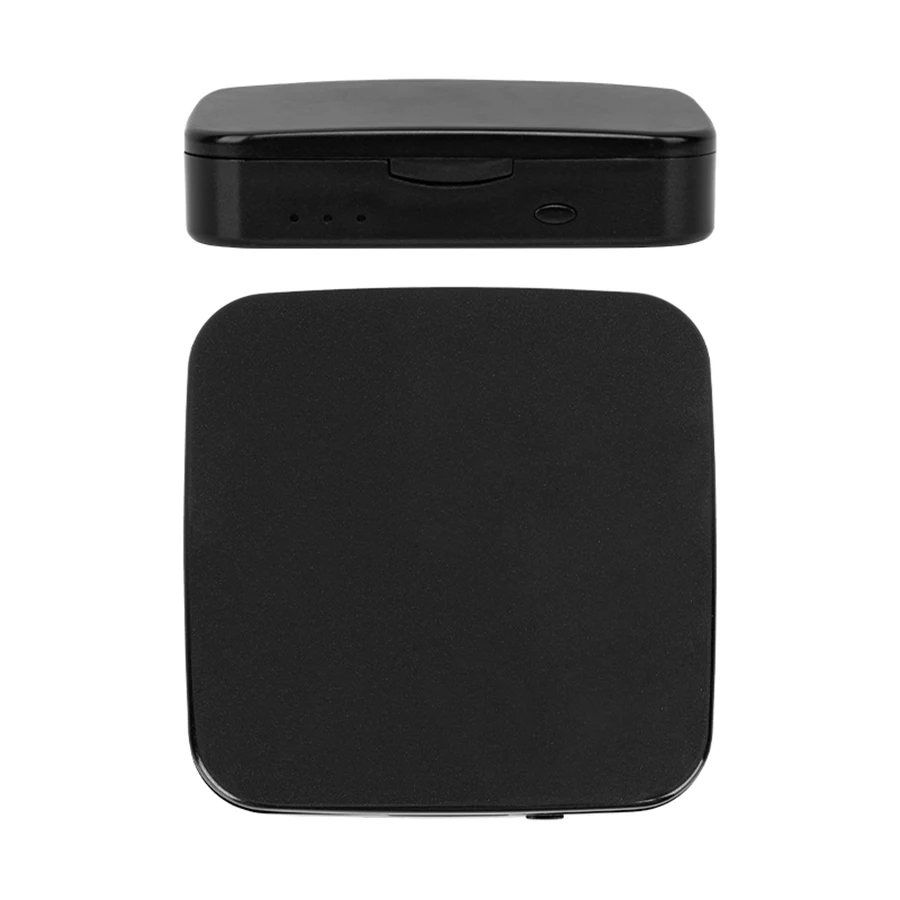 Espejo de maquillaje LED recargable con aumento de 5X/1X de doble cara con cargador portátil, espejo cosmético de viaje para carga de teléfono doméstico