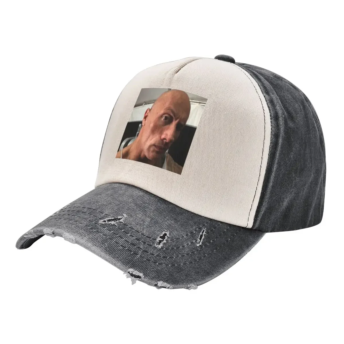 Dwayne The Rock Johnson eyebrow raise meme Baseball Cap summer hat Big Size Hat |-F-| tea Hat Boy Child Women's