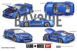 Kaido House + MINIGT 158 Skyline GTR R34 V2 Diecast Model Car