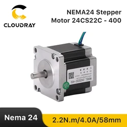 Nema 24 Stepper Motor 60mm 2 Phase 2.2N.m 4A Stepper Motor 4-lead Cable for 3D printer CNC Engraving Milling Machine
