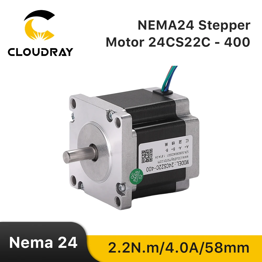 Silnik krokowy Nema 24 z 60mm 2 fazy 2.2N.m 4A silnik krokowy 4-kabel przewodzący dla 3D drukarki CNC maszyna grawerująca