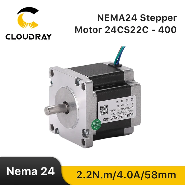 Silnik krokowy Nema 24 z 60mm 2 fazy 2.2N.m 4A silnik krokowy 4-kabel przewodzący dla 3D drukarki CNC maszyna grawerująca
