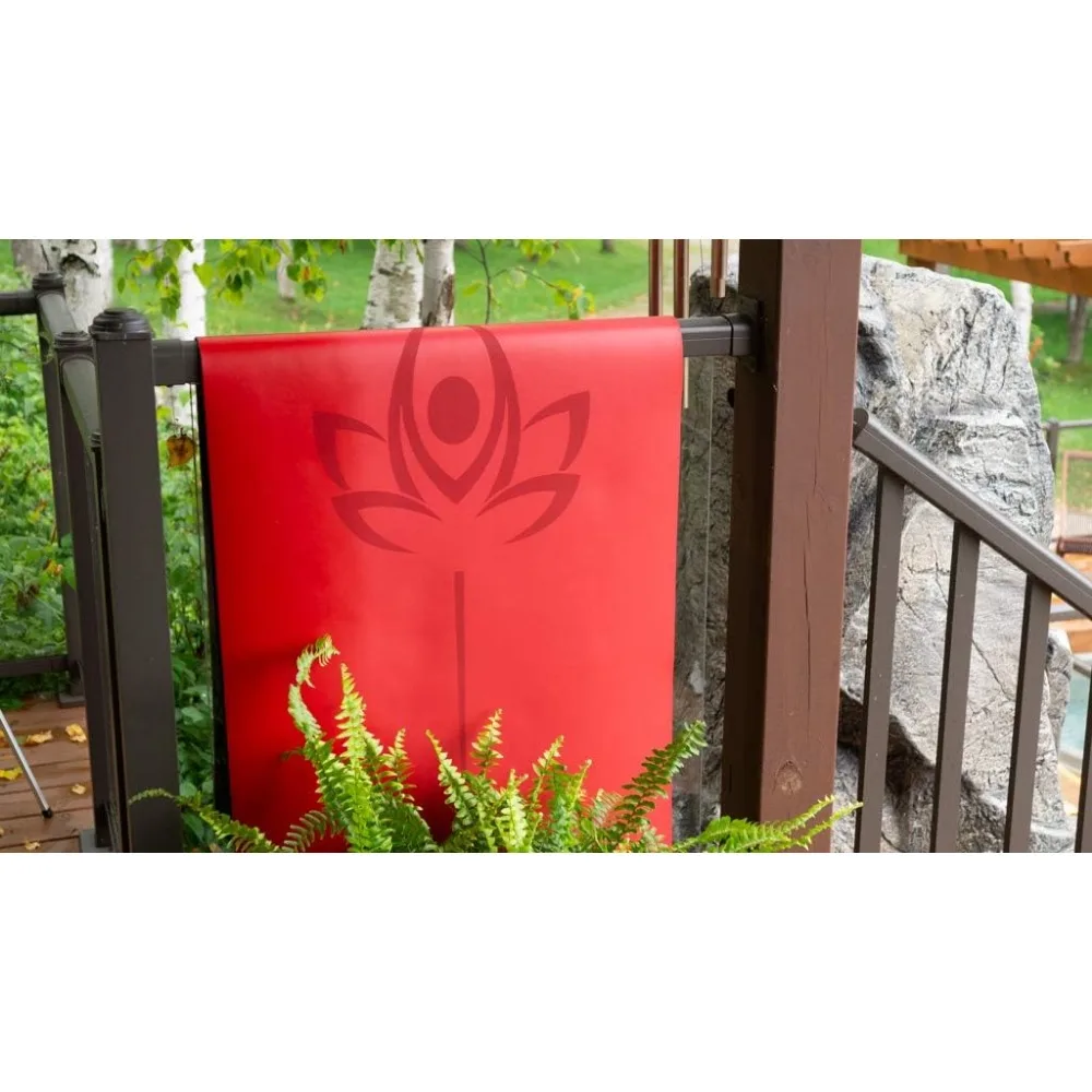 Natural Yoga and Exercise Mat - Excellent Grip and Joint Protection, Includes Carry Strap.