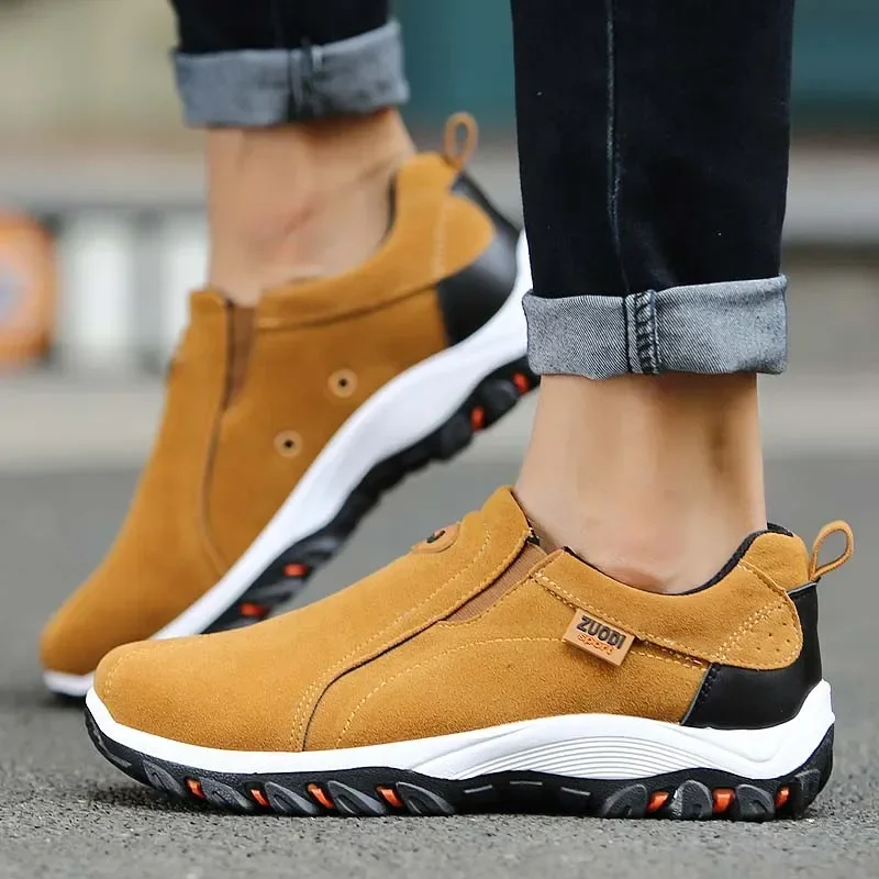 Zapatillas de deporte informales para hombre, zapatos ligeros para caminar al aire libre, mocasines planos transpirables, calzado masculino de talla grande 48, novedad