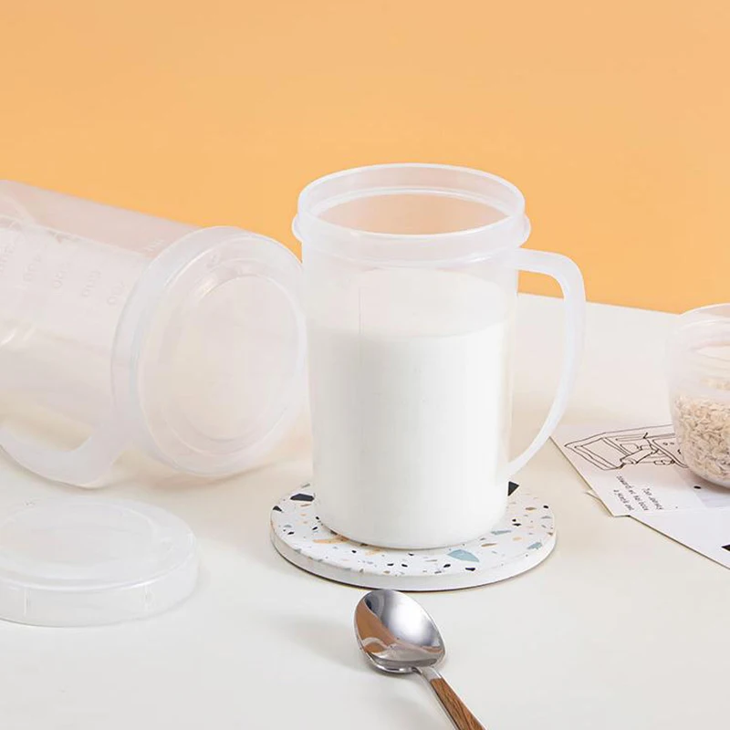 450/705ml Melk Yoghurtbeker Met Deksel Handvat Melk Koffie Magnetron Verwarming Beker Met Schaal Drankcontainer