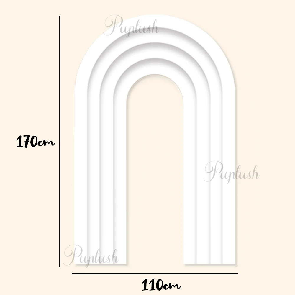 170cm Layered Backdrop Gradient Color Hollow Out Arch Background for Bridal Shower Boho Wedding Birthday Party Decor Photo Props