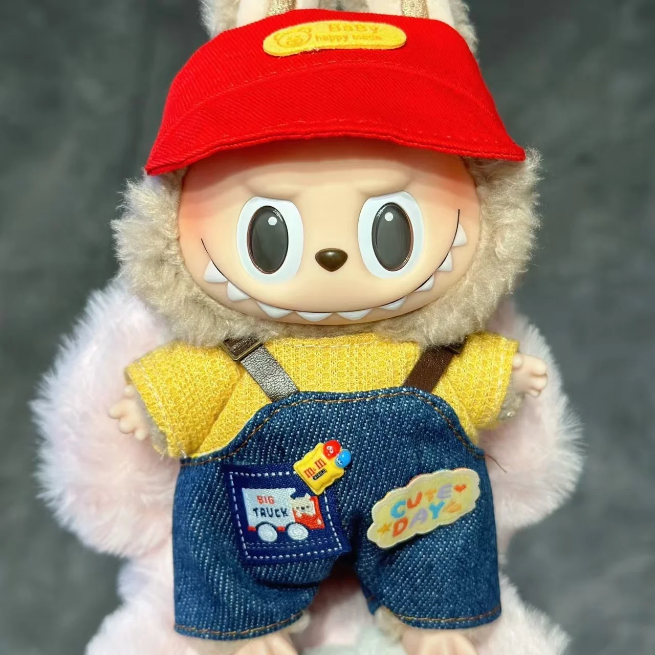 1 قطعة ل 17 سنتيمتر Labubus ملابس دمى صغيرة الزي قبعة الملابس الأحذية Labubu II إكسسوارات دمي زراعة الجلوس لعبة الحفلات اللعب #6