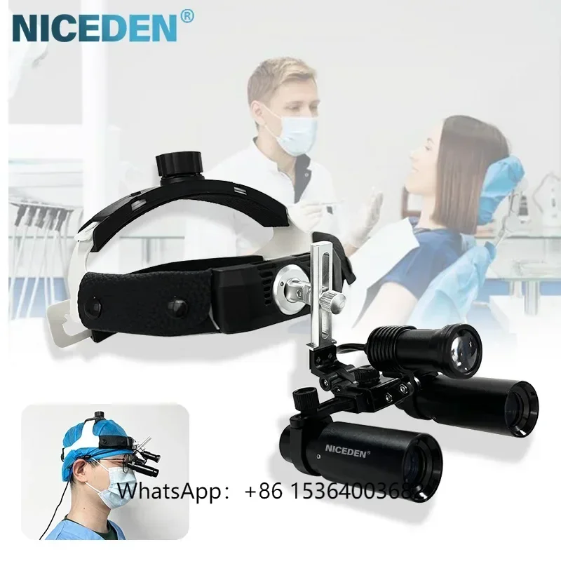 NICEDEN Surgical Precision Scope Ultralight Magnifiers Binocular Max 6X Ultralight Magnifiers for Surgery