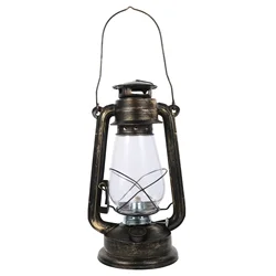 Retro  Iron Kerosene Lamp Portable Hanging Lantern Outdoor Camping Light (Bronze) camping lamp retro oil lamp