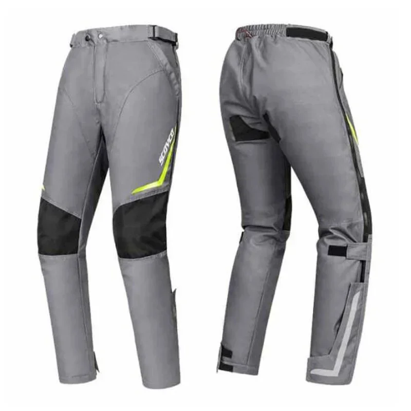 Winter Windproof SCOYCO Men's Motorcycle Racing Pants Quick Wear Off Moto Trousers for Men Motocross Pants CE Knee Warm Lining