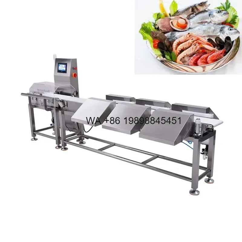 Wmwmnu High Accuracy Weight Sorting for Chicken Duck Fish Frozen Seafood Multifunctional Grader Weight Sorter