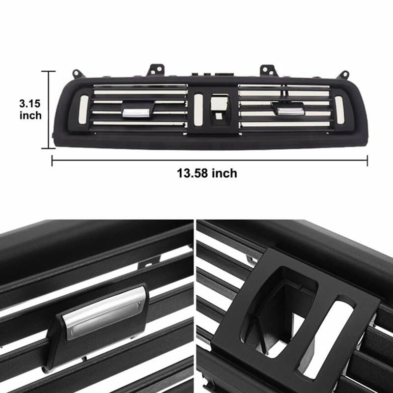 4X Central Console Air Conditioning Vent Grill Outlet Panel Cover For-BMW 5 Series F10 F11 F18 64229209136 LHD