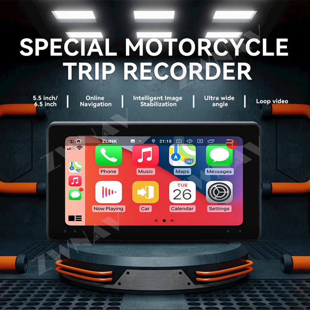 Action Camera 4K Ultra HD Night Vision Front Rear Touch Screen Loop Recording Outdoor For Motorcycle Dash Cam​ Online Navigatio