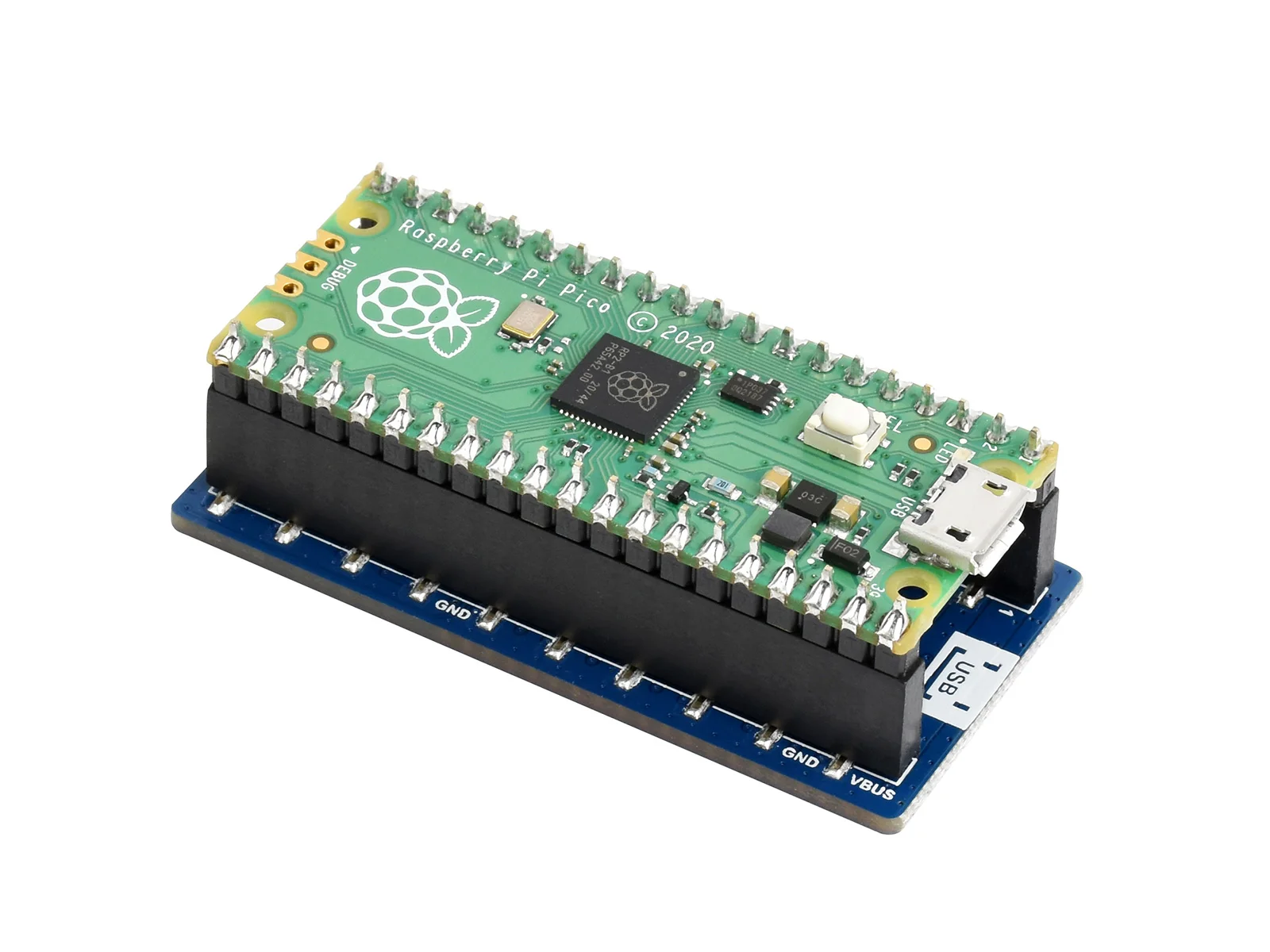 Raspberry Pi Pico LED Matrix HAT - 16x10 RGB Full Color Display Panel with 160 Individual LEDs, Programmable for Pico Projects