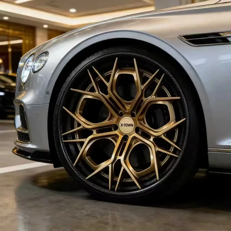 Hot Sale 18 19 20 21 22 24Inch 2-piece Bronze 5x130 5x114.3 5x112 Carbon Fiber Alloy Custom Forged Wheels for Infiniti 4 pcs