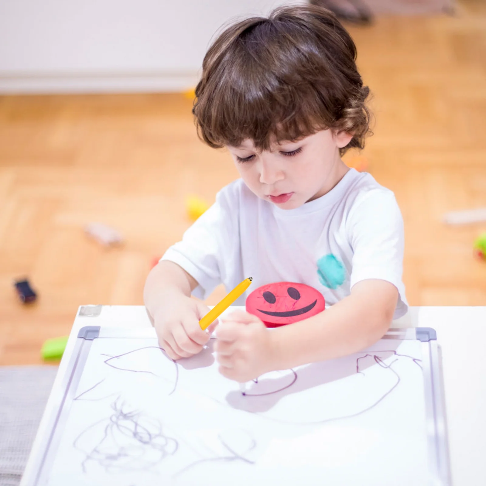 Papan gambar magnetik pena papan tulis pena khusus melukis bayi gambar Doodle mainan anak perlengkapan belajar