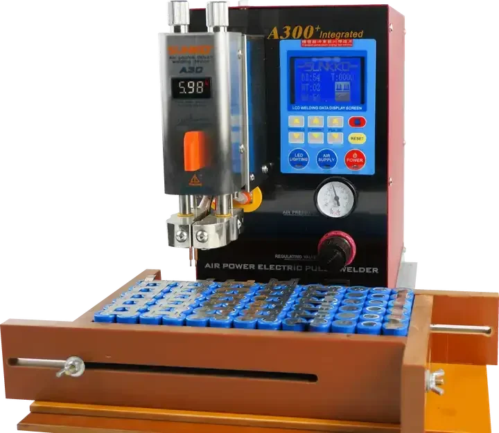 Sunkko A300+ Pneumatic Pressing Pneumatic Spot Welder Industrial Grade 7.5KW For Lithium Battery Pack