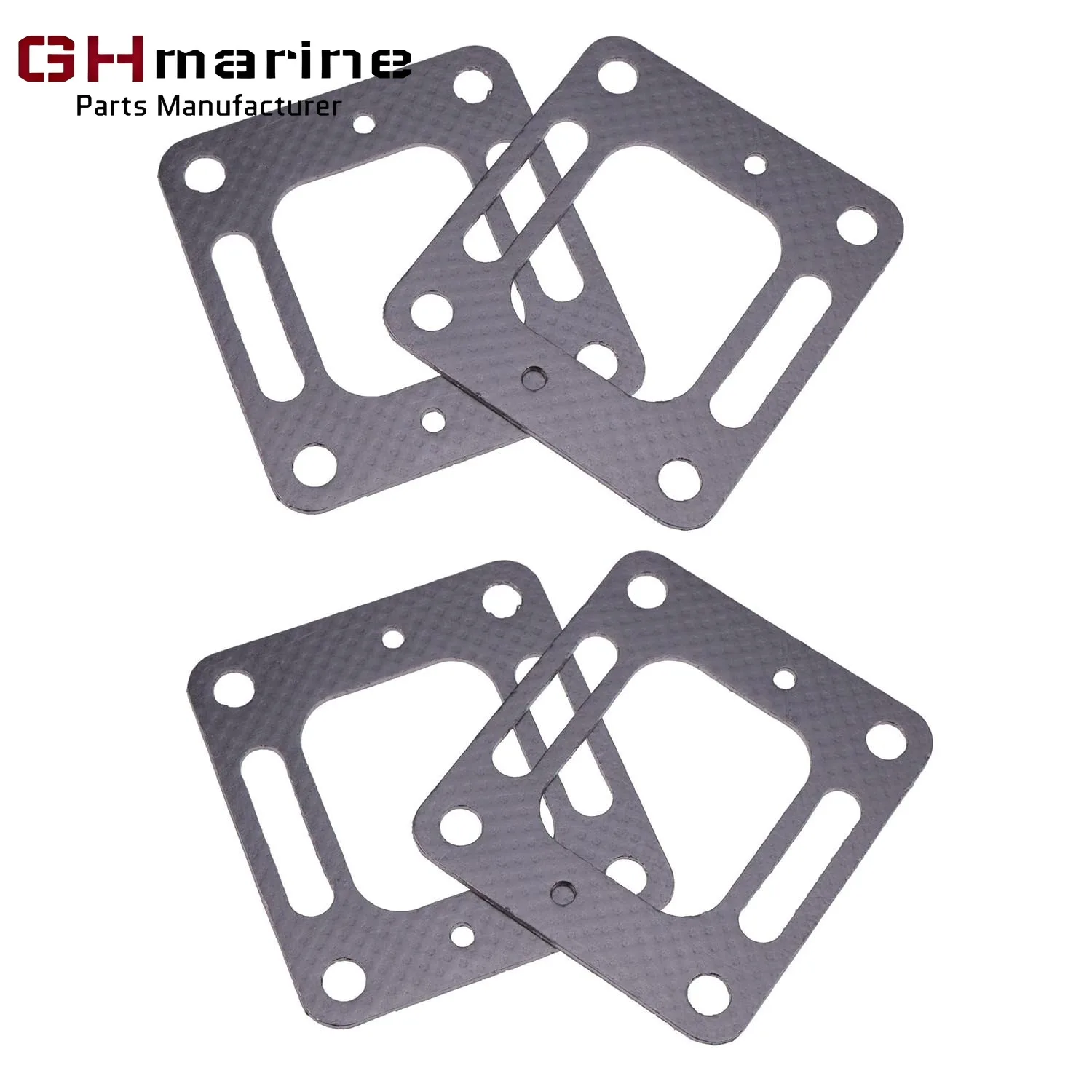 

4 шт. прокладка уплотнения выхлопного колена 18-0897 27-41813 27-860233 27-863724 Совместима с Mercruiser 4.3L V6