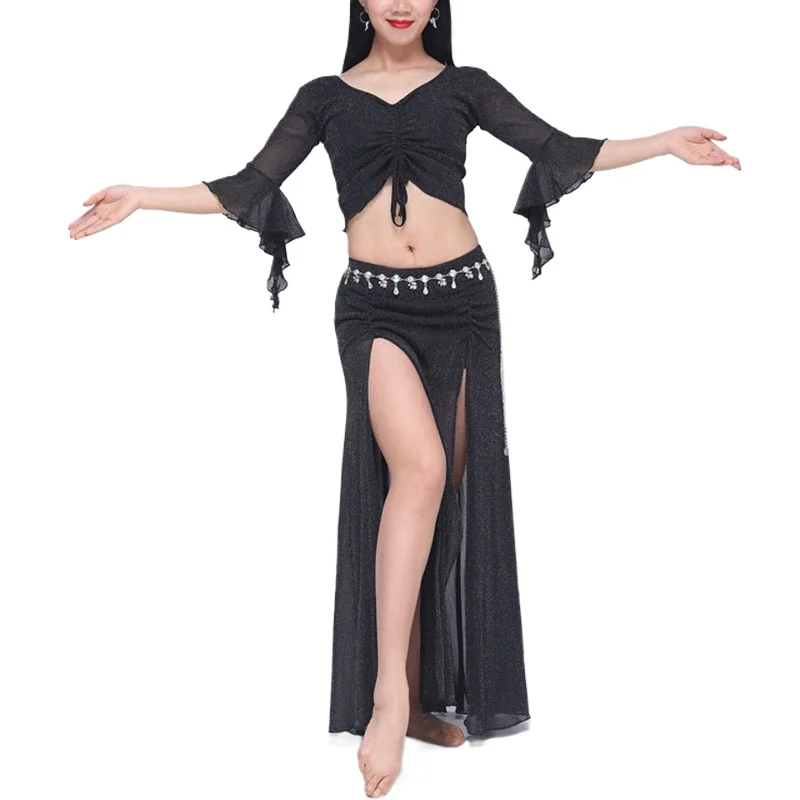

New Belly Dance Skirt Practice Clothes Long Skirt Suit Luxury Modern Dance Performance Carnaval Costumes Sexy Woman 2023 Newest
