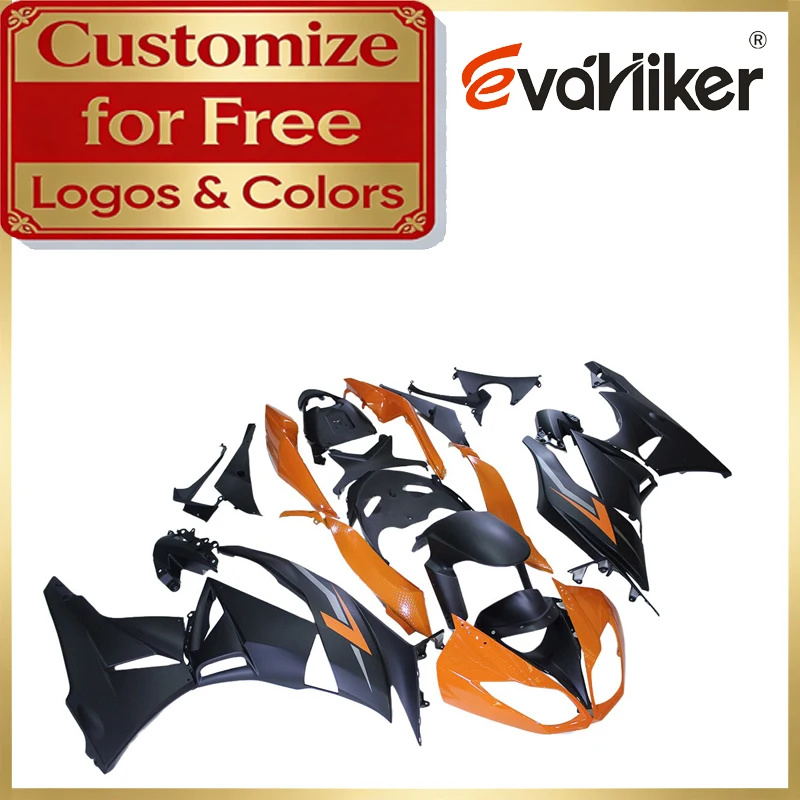 Full Fairing Bodywork Kit ZX-6R 2009 2010 2011 2012 ZX6R 09 10 11 12 ABS Plastic For Kawasaki Injection Mold Orange Black