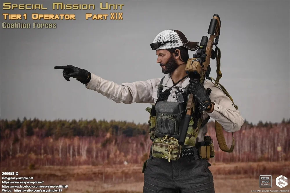 1/6 EASY&SIMPLE ES 26065S-C 26065SC VS. Mission Operation Unit Part XIX Sniper Volledige set beweegbare actiefiguur verzamelen