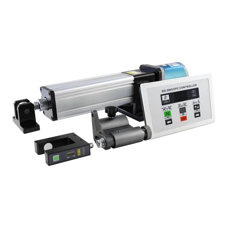 Photoelectric correction system, edge correction actuator SG-2000 ultrasonic correction, synchronous motor correction