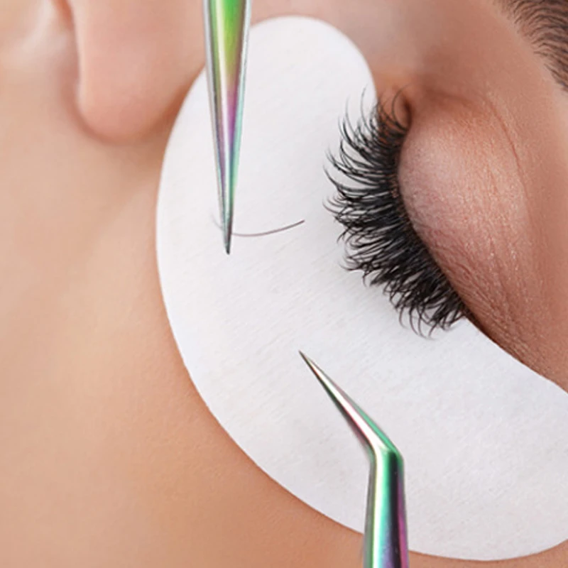 Ensemble de pincettes à cils en acier inoxydable, avec boîte, outil de greffage de faux cils de haute précision, outils de maquillage pour Extension de cils