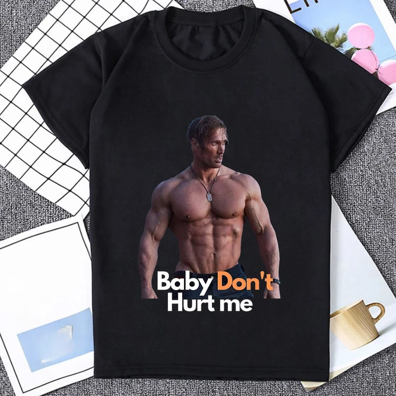 heavyweight Adult Humor Baby Don’t Hurt Me Meme Summer Casual Fashion Loose Short Sleeve Man Mike O Hearn Funny Graphic Tees