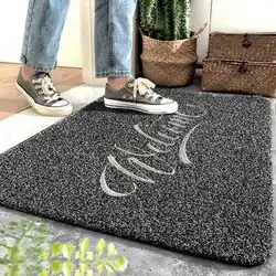 Welcome Front Door Mat Hallway Entrance Doormat Shoes Clean Carpet Rug 40x60cm Waterproof Anti-Slip Floor Mats Home Decoration