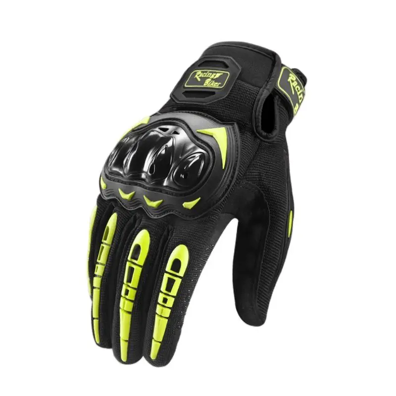 Guantes de Moto para pantalla táctil para hombre y mujer, manoplas protectoras de dedo completo para Motocross, moda de verano