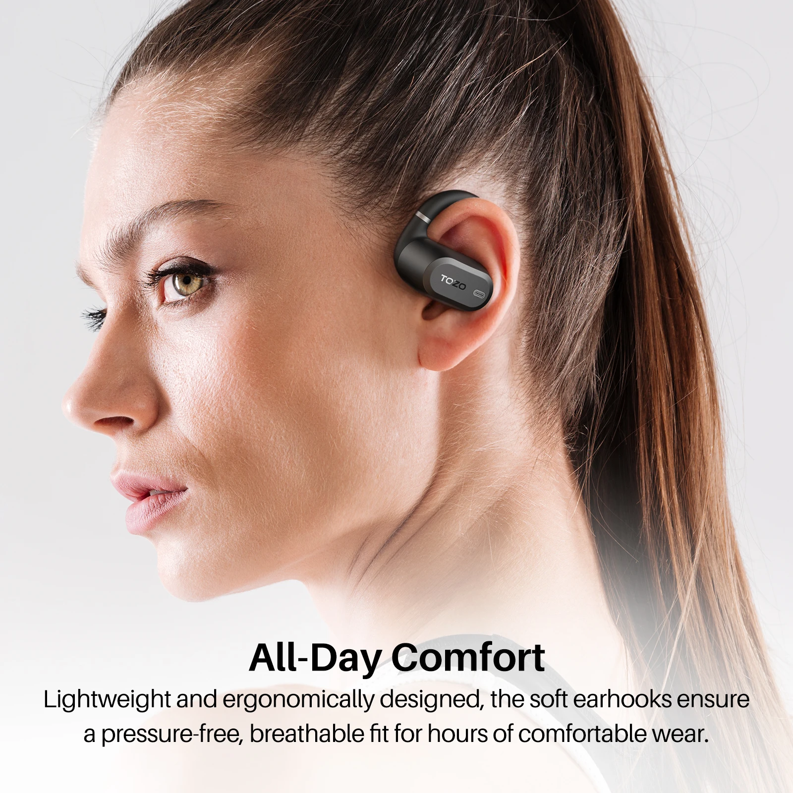 2025 New AI Translate TOZO OpenWear Open-ear Headphones Bluetooth Wireless OWS Earbuds for Sport Calls Pure Bass Headset