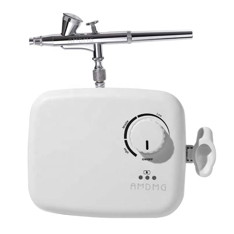 

Fashion New Design Irregular ABS Plastic Adjustable Rectangle Portable Power Nail Art Airbrush Stencils Spray Machine for Women