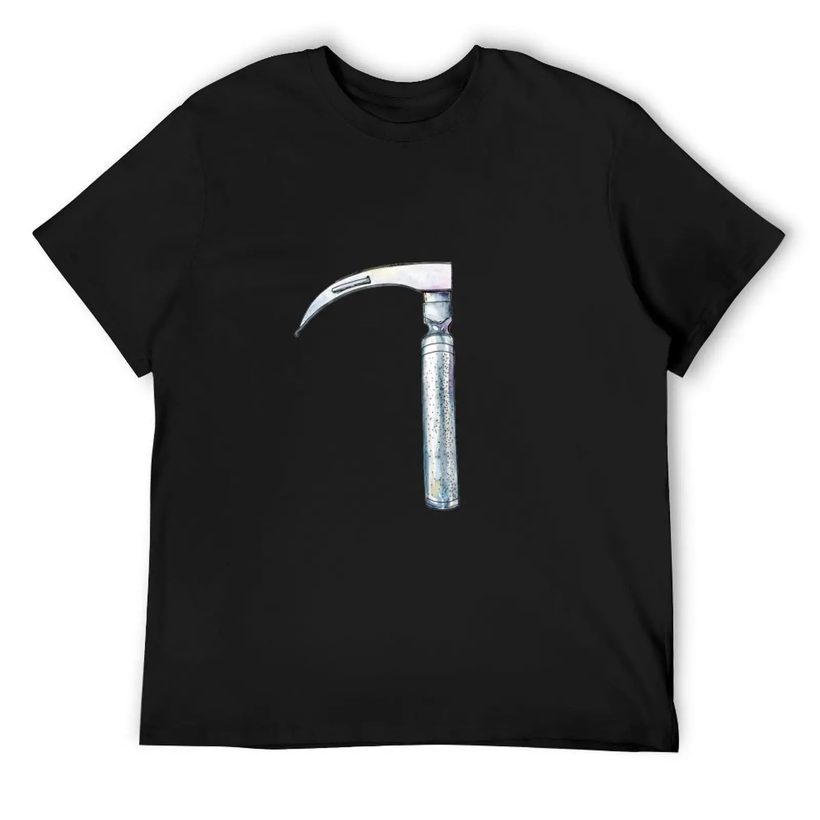 

Watercolor hand drawn sketch illustration of laryngoscope isolated on white T-Shirt oversized t shirt street wear Men's clothing