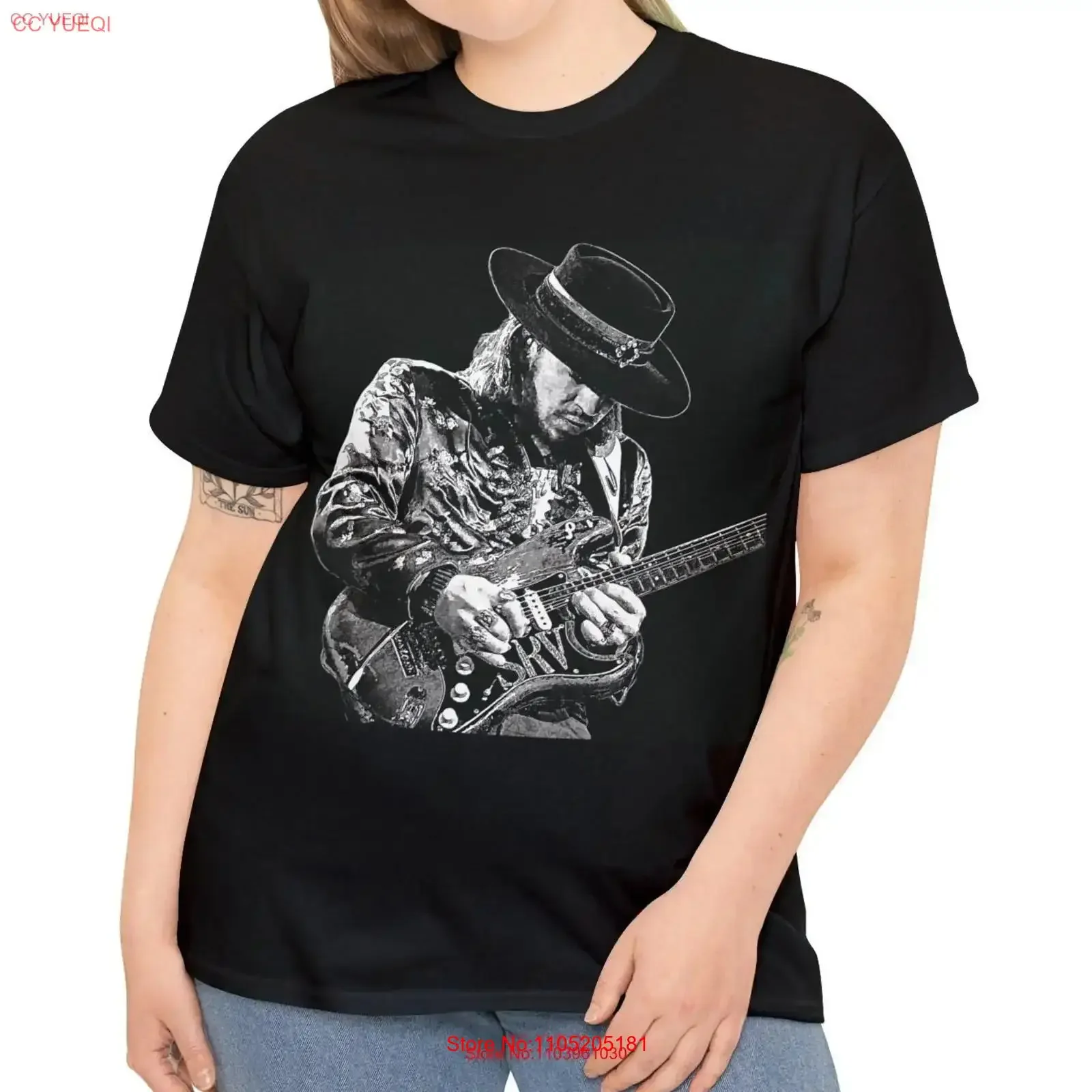 Stevie Ray Vaughan T Shirt Black Rock Legend Blues Texas vintage Washed Comfortable Unisex Slightly streetwear