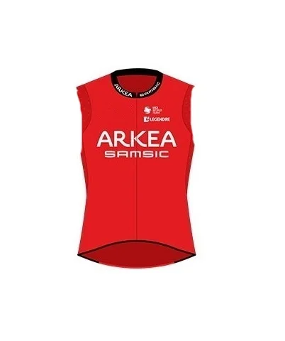 2023 ARKEA SAMSIC  TEAM Red Summer Sleeveless Cycling Vest Mtb Clothing Bicycle Maillot Ciclismo Bike Clothes