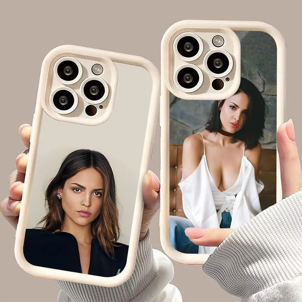 

Модный чехол Eiza Gonzalez из утолщенного ТПУ для iPhone 17 16 15 14 13 12 11 Air Pro Max Plus, цветной