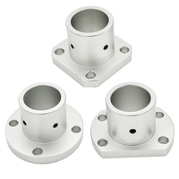 1pcs Guide Flange Shaft Support Base 8/10/12/16/20/25/30/35/40/50 mm Linear Shaft Fixture Bracket Rod Holder Mount Connector