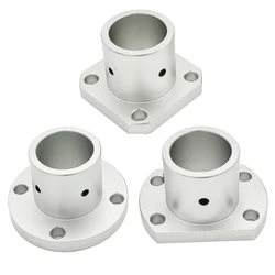 1pcs Guide Flange Shaft Support Base 8/10/12/16/20/25/30/35/40/50 mm Linear Shaft Fixture Bracket Rod Holder Mount Connector